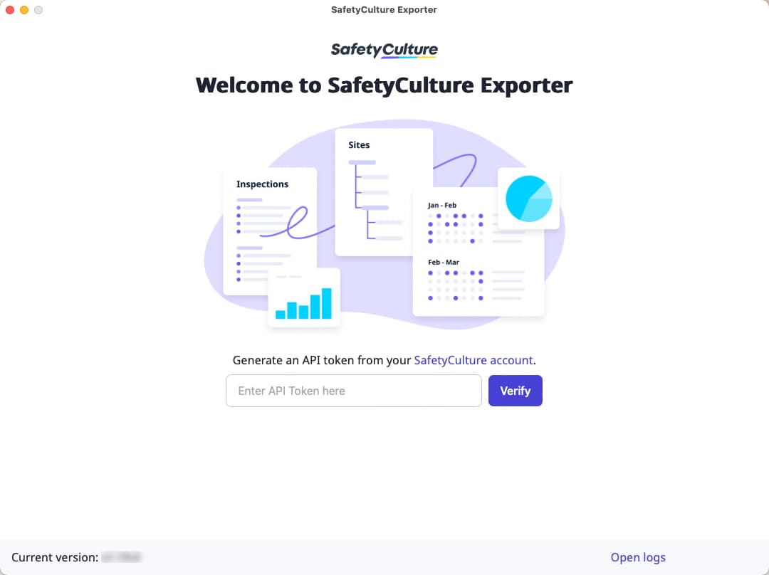 Verify API token via the SafetyCulture Exporter