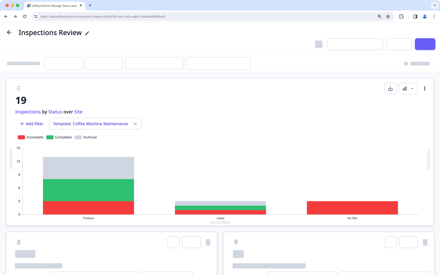 Visualize your data by using the stacked chart type via the web app.