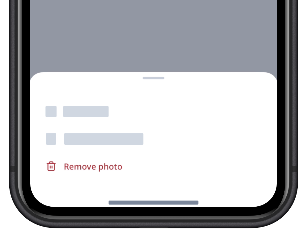 Remove your profile picture via the mobile app. 
