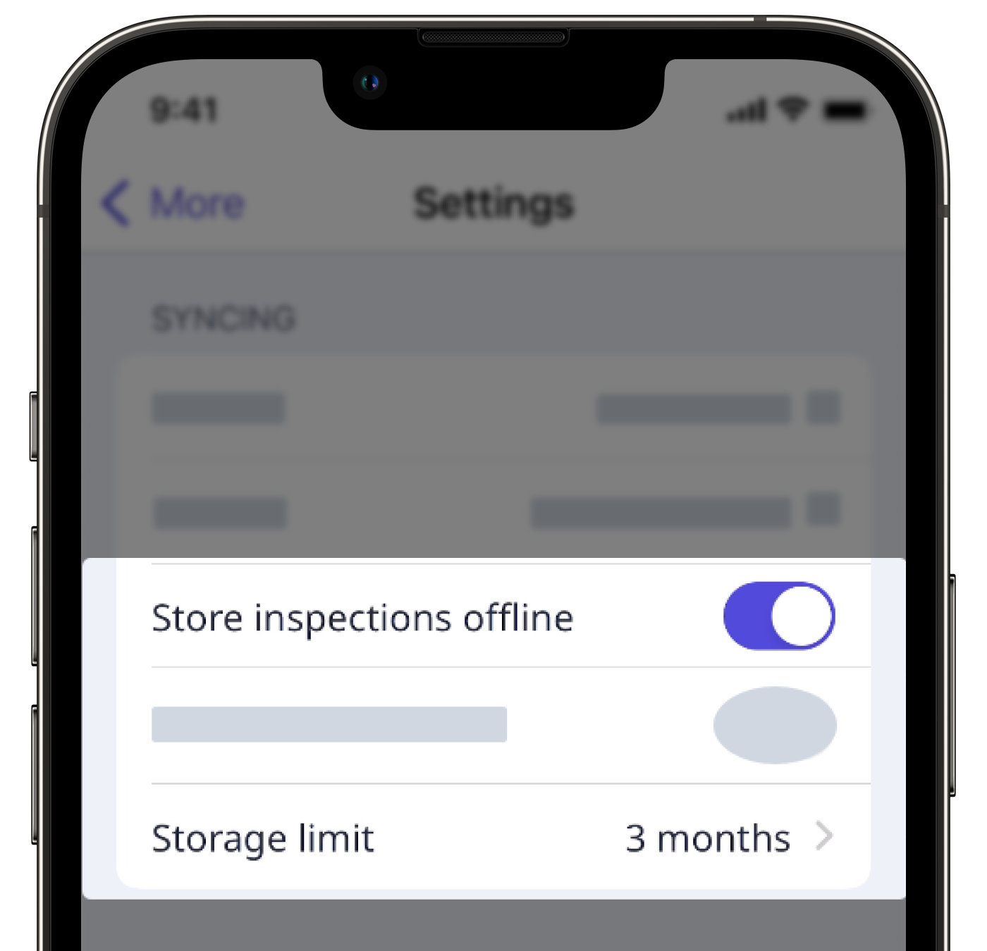 Store inspections offline on your mobile device.