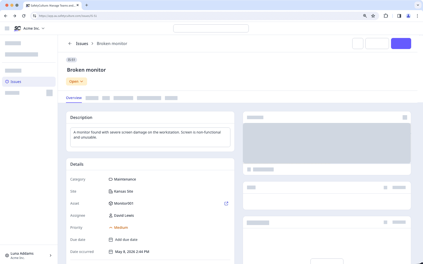 Afficher les détails de l'observation à partir de l'application Web.