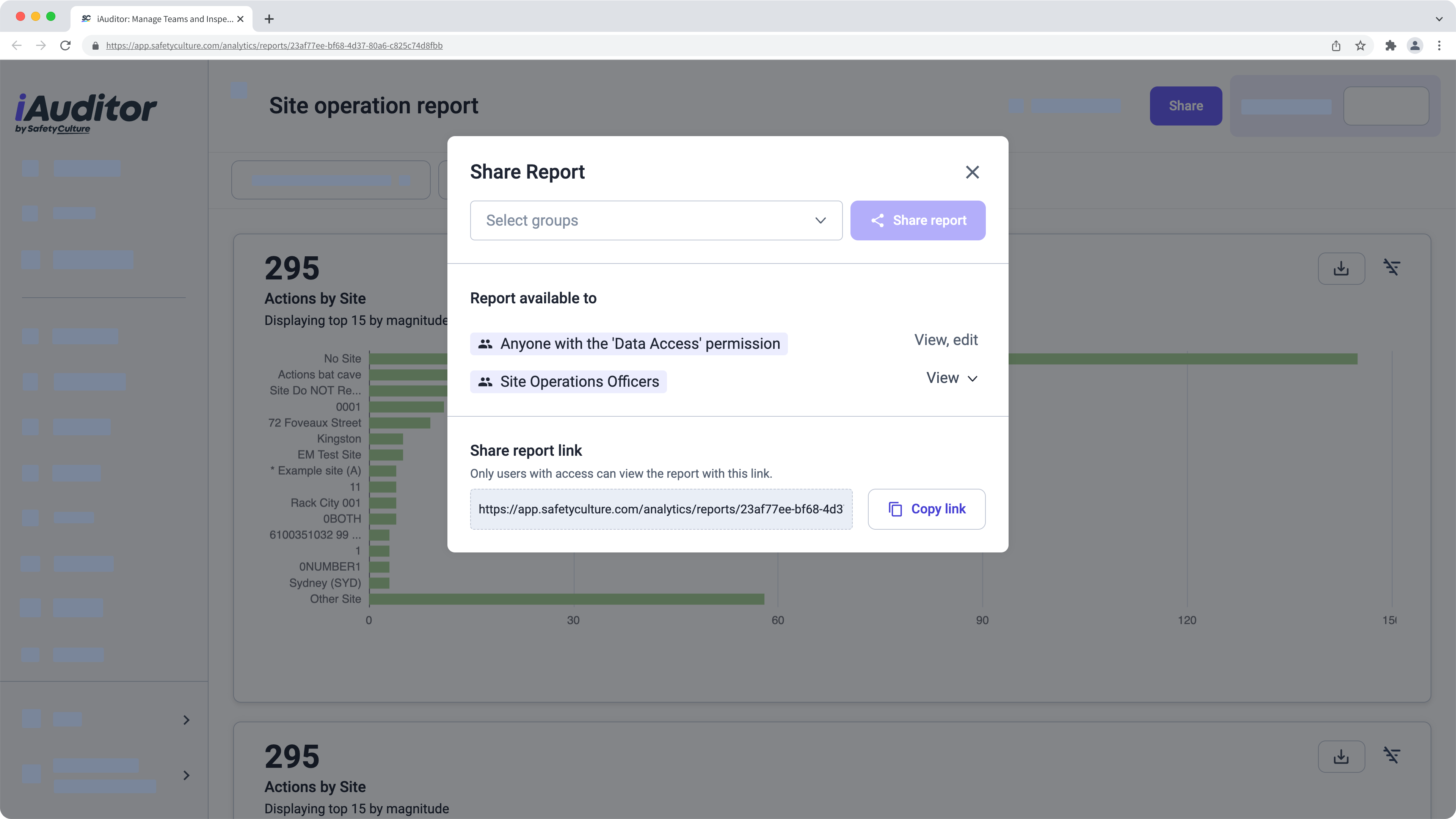 Create Analytics reports via the web app.