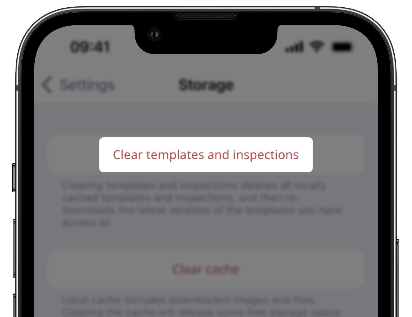 Borrar plantillas e inspecciones a través de la aplicación móvil de SafetyCulture en iOS.