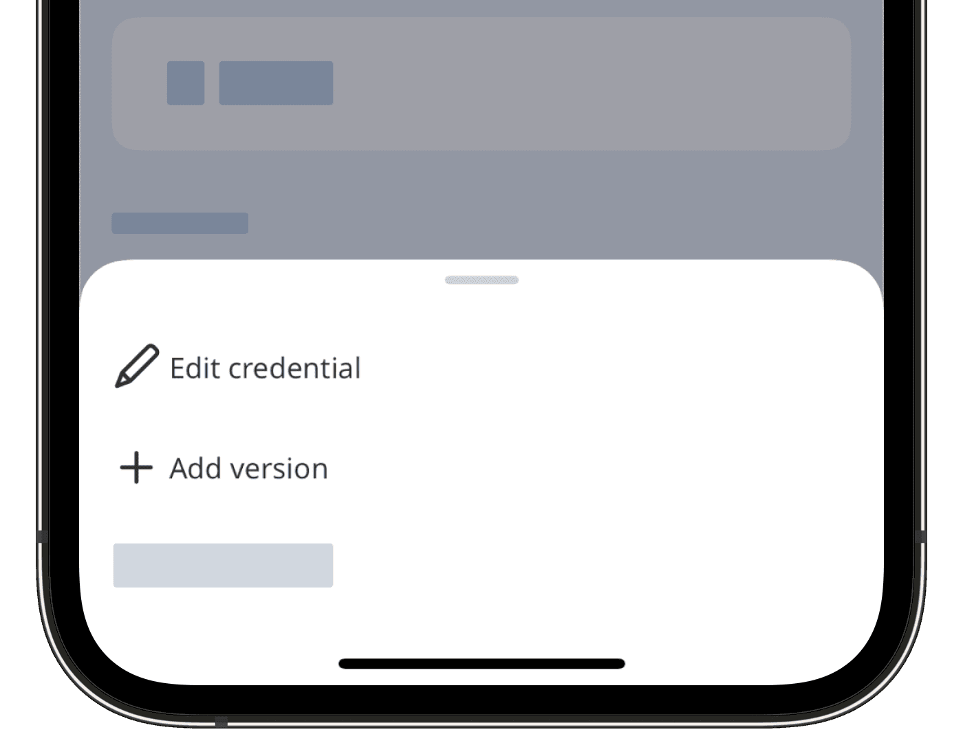 Bearbeiten Sie eine Referenz über die Mobile-App.