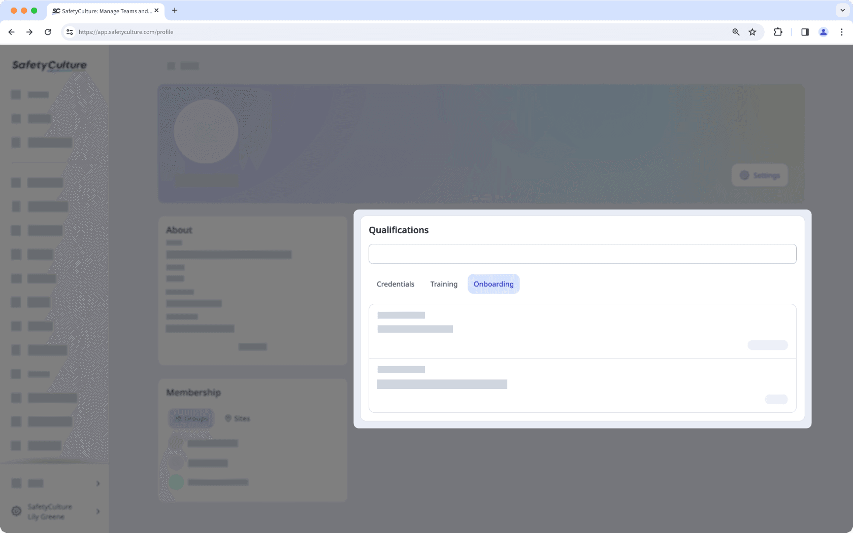 Ver mi perfil de usuario a través de la aplicación web.