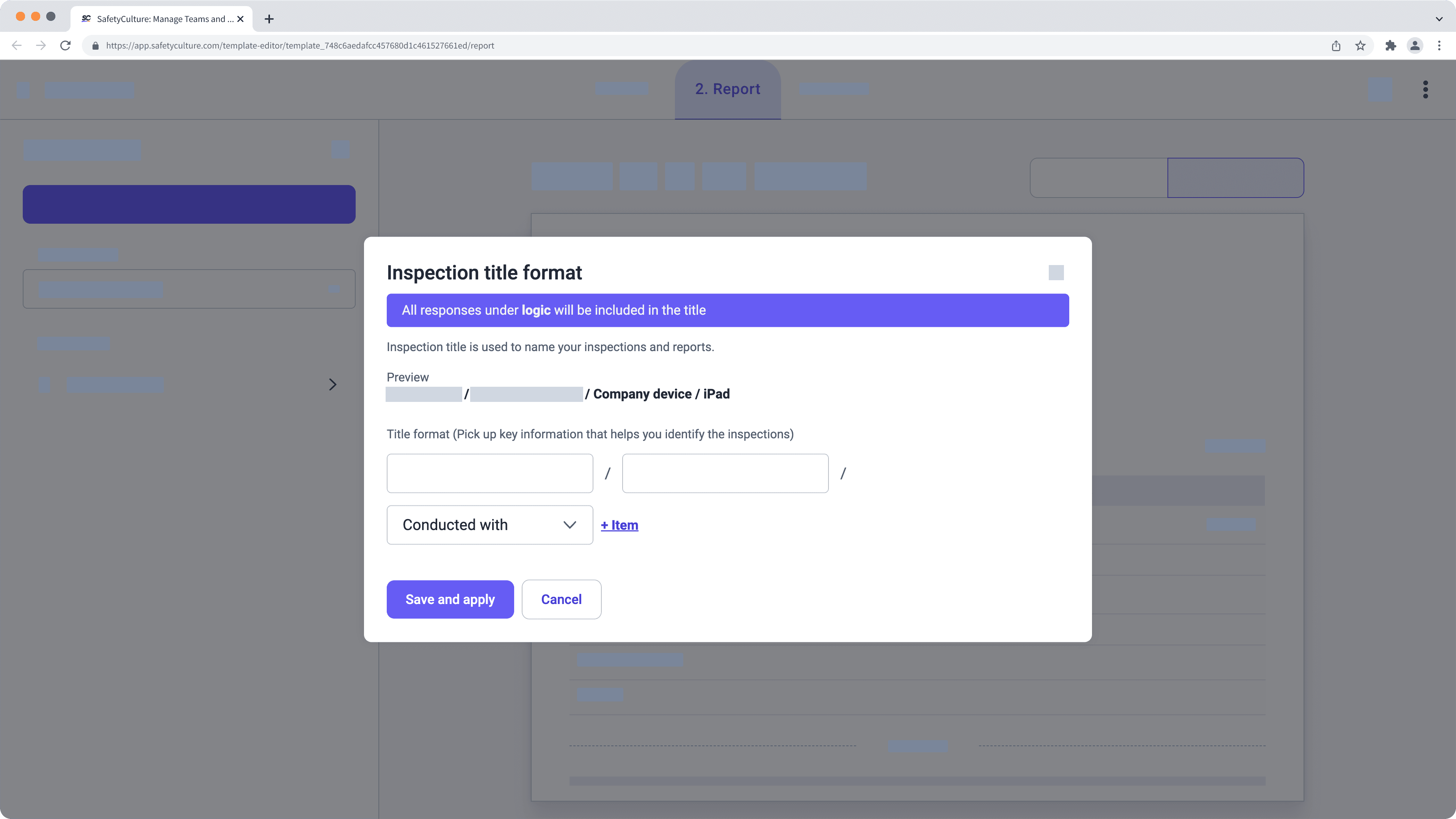 Die Logikfrage der Titelseite, hervorgehoben in der Web-App.