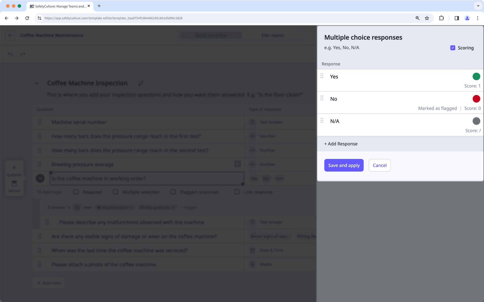 Mettre à jour d'un jeu de réponses personnalisées dans un modèle depuis l'application Web.