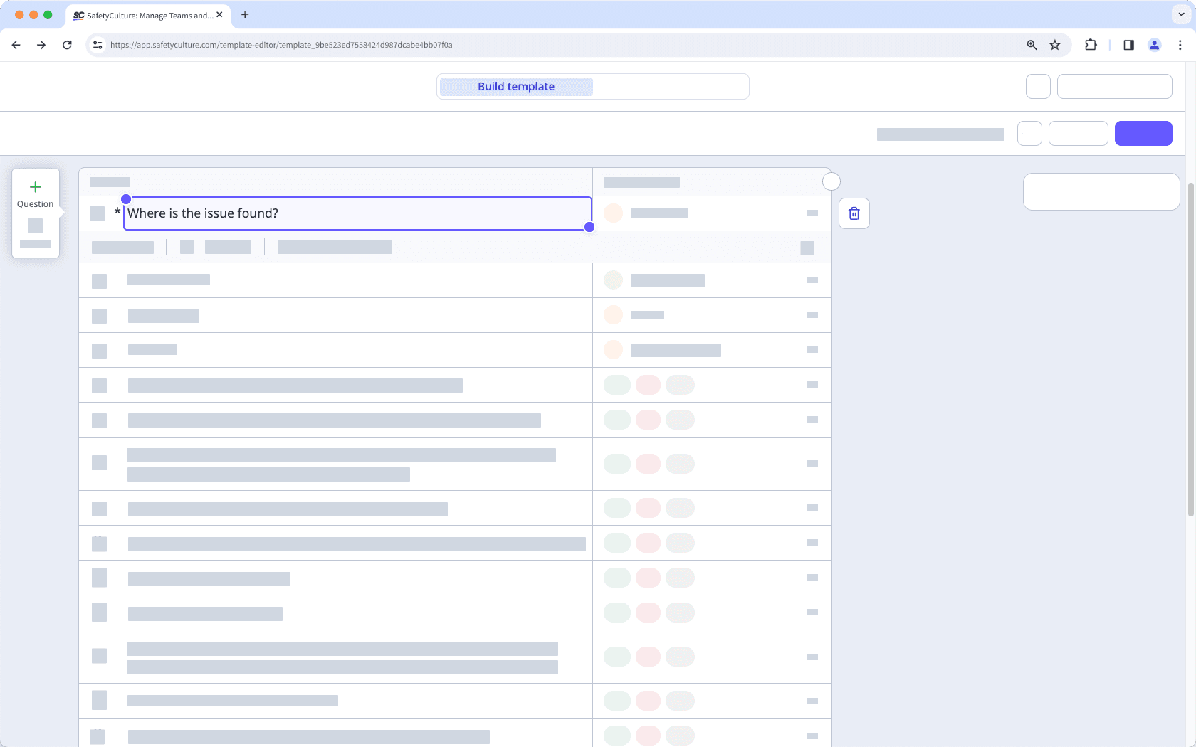 Ajouter ou supprimer une question dans un modèle en partant de l'application Web.