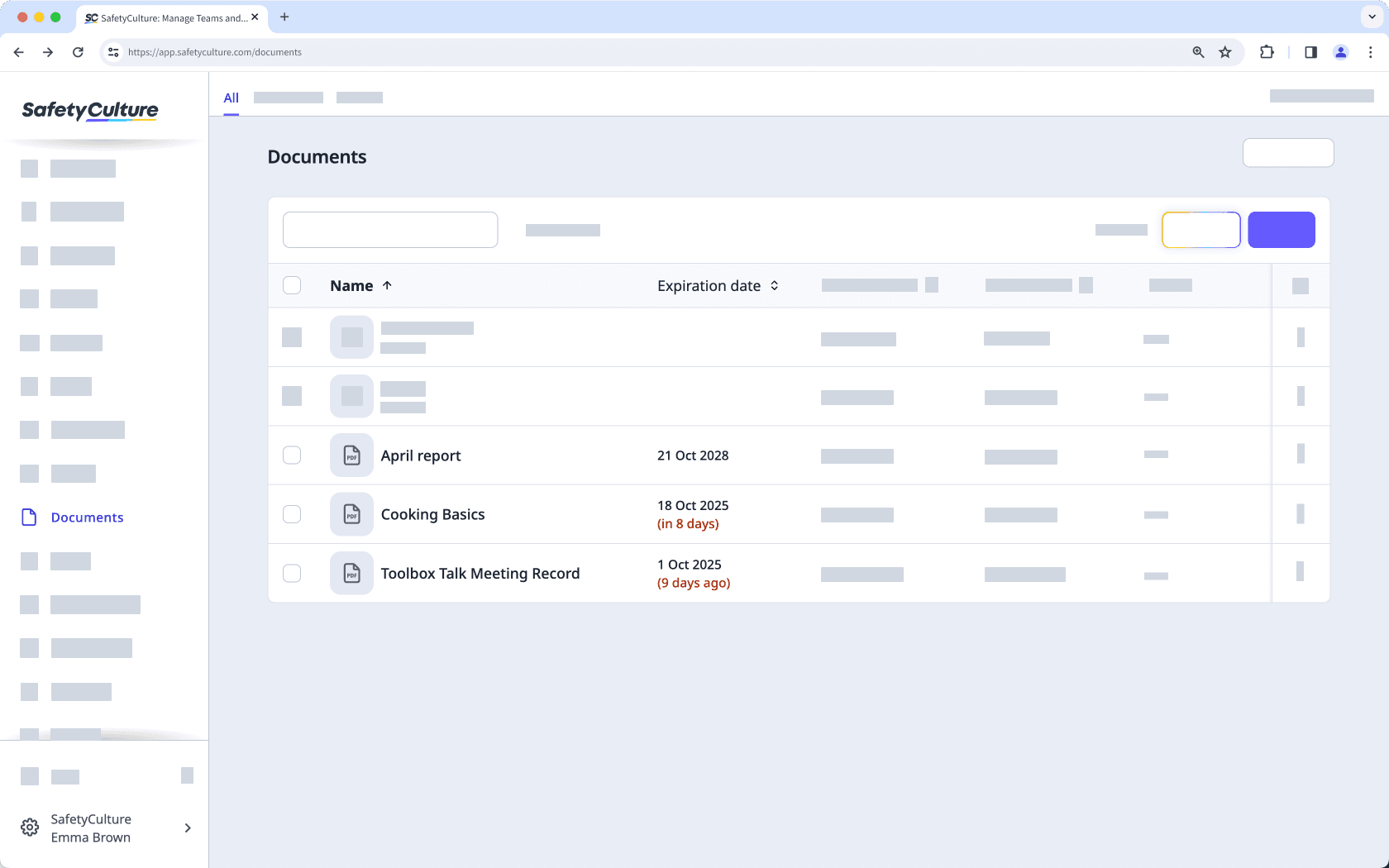 Configuration de la date d'expiration des fichiers
