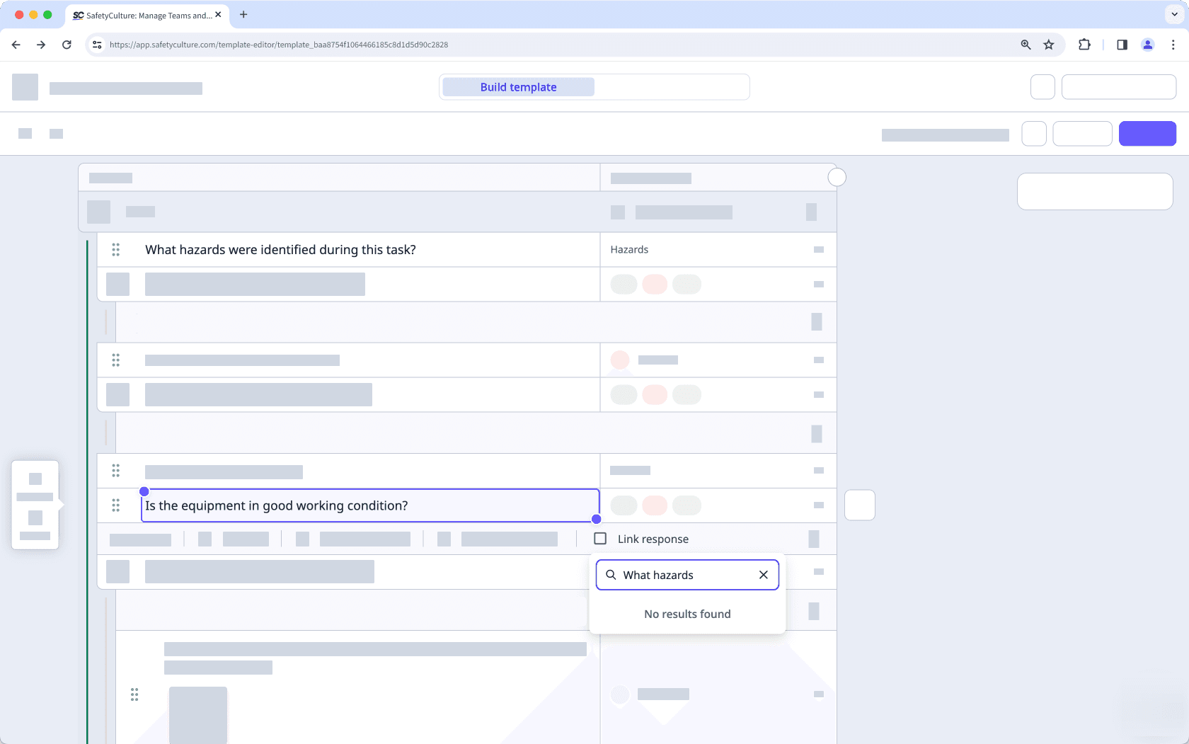 Es kann nicht auf eine Frage aus einem wiederholten Abschnitt in der Linkantwort verwiesen werden.