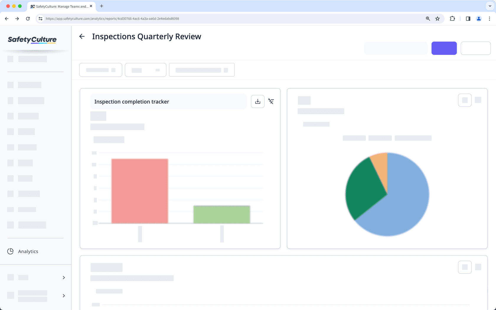 Mithilfe der SafetyCulture Web-App die Titel Ihrer Analysen-Diagramme bearbeiten.