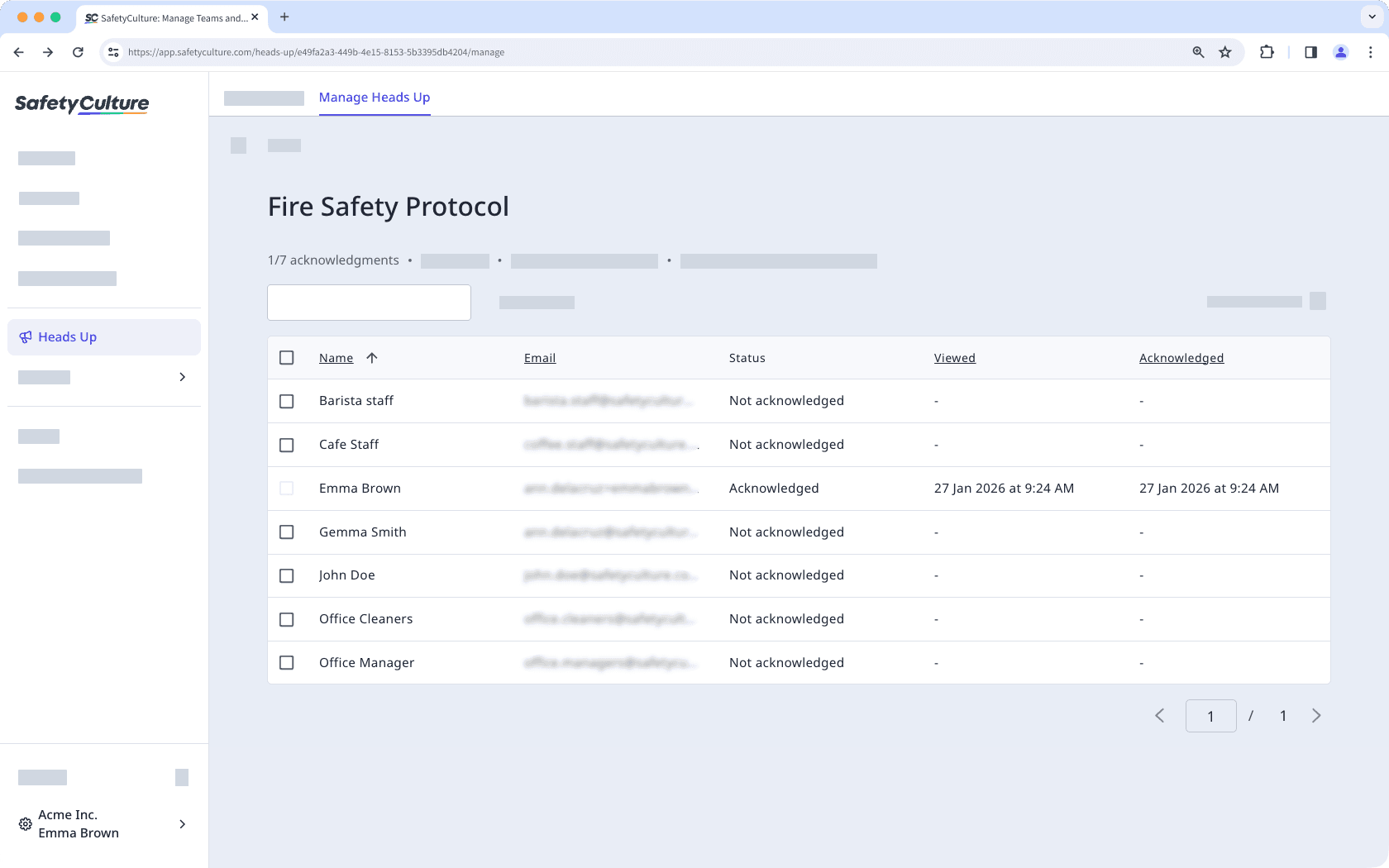 Afficher les confirmations d'une News à partir de l'application Web.