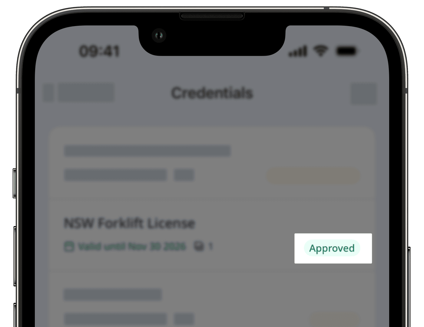 Den Genehmigungsstatus einer Referenz in der Mobile-App anzeigen.