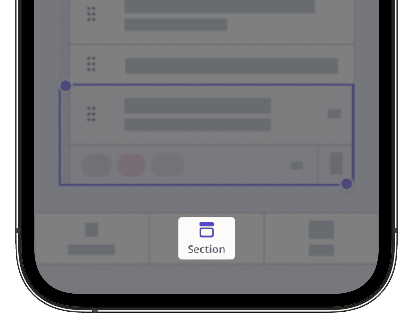 Einen Abschnitt über die Mobile-App hinzufügen.