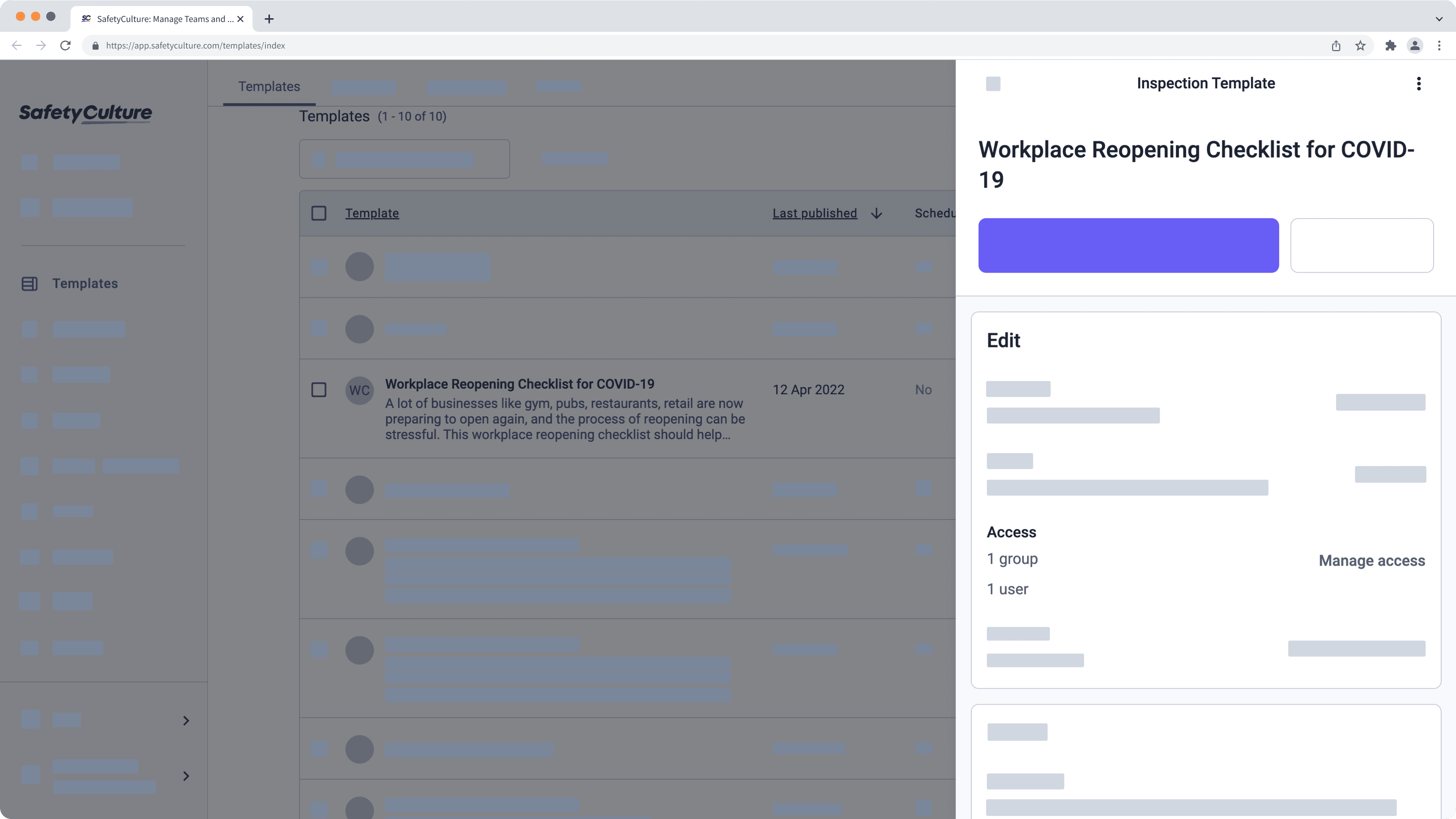 Revisar el nivel de acceso de su plantilla a través de la aplicación web.