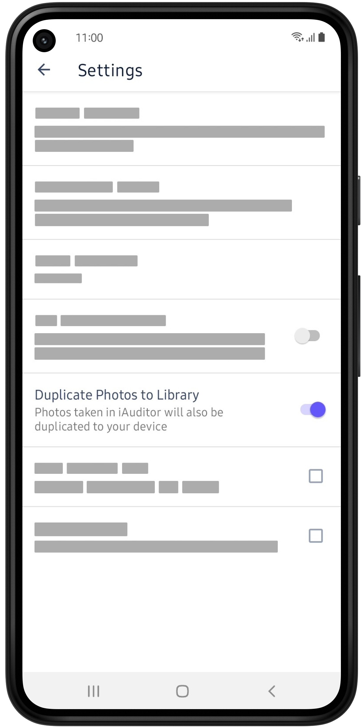 The option to duplicate inspection photos, shown in the Android mobile app. 