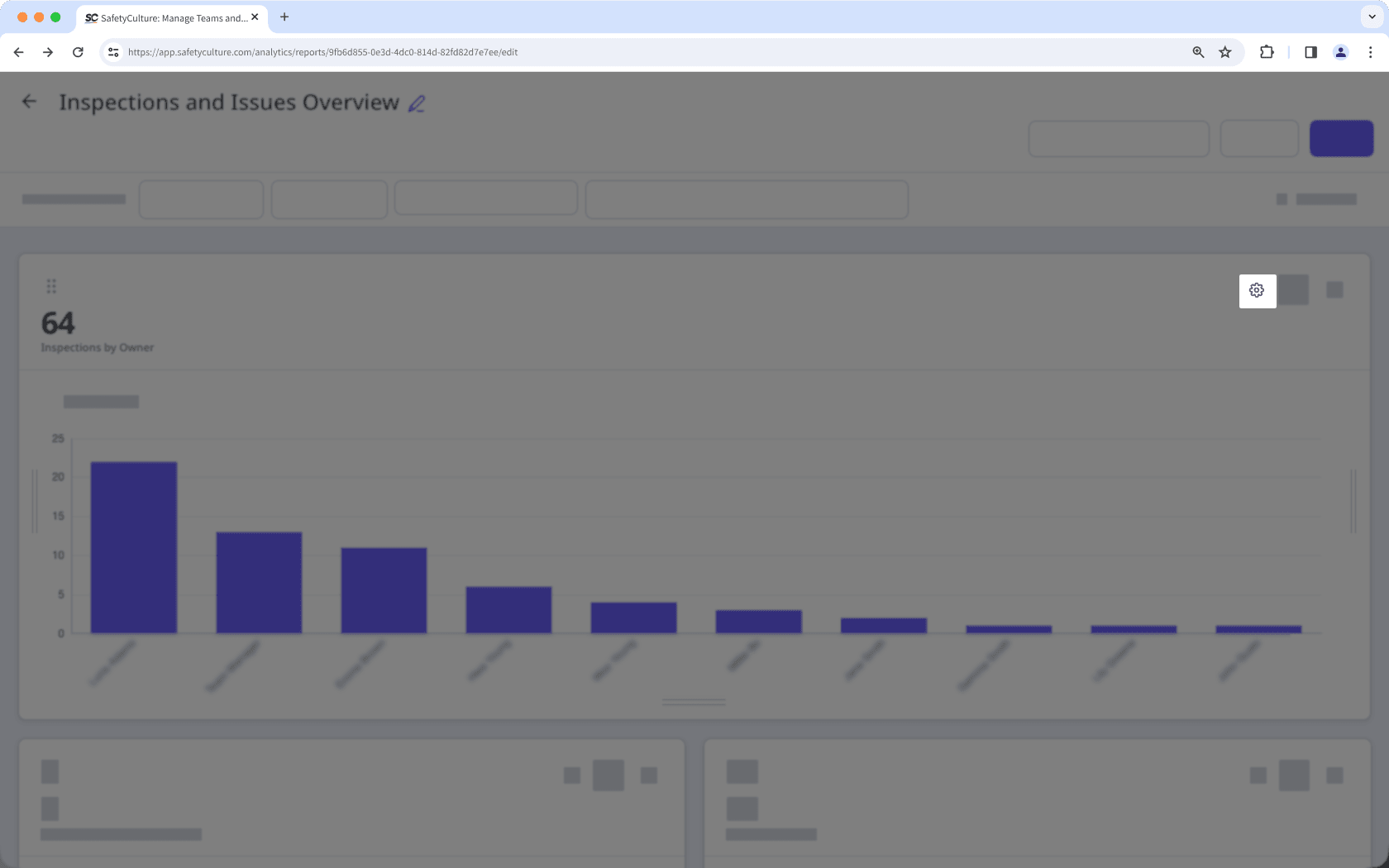 Edit a chart via the web app.