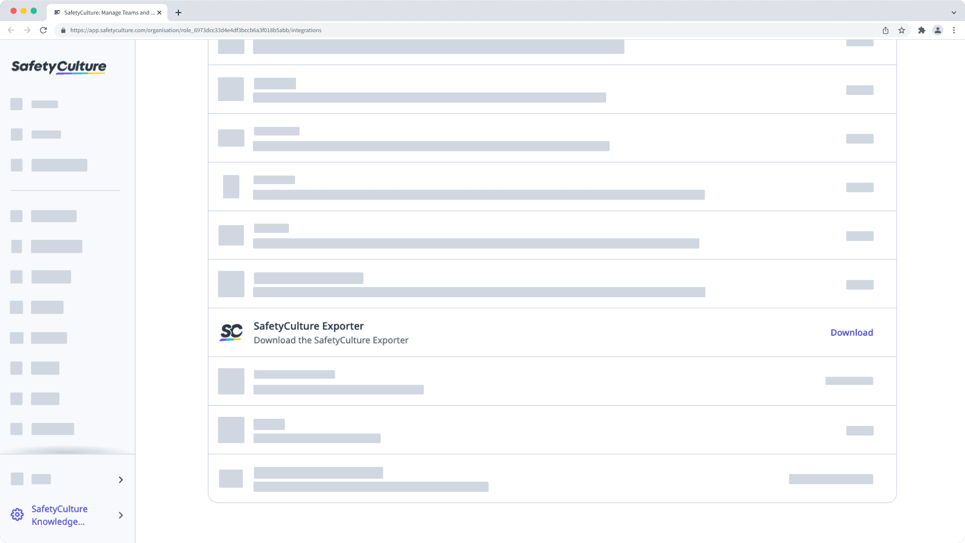Download the SafetyCulture Exporter via the web app.