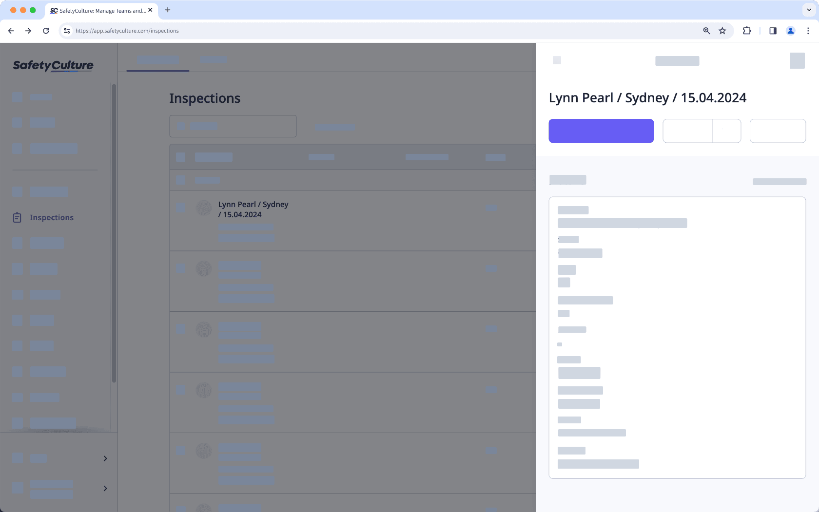 Mithilfe der Web-App das Datumsformat Ihres Inspektionstitels anpassen.