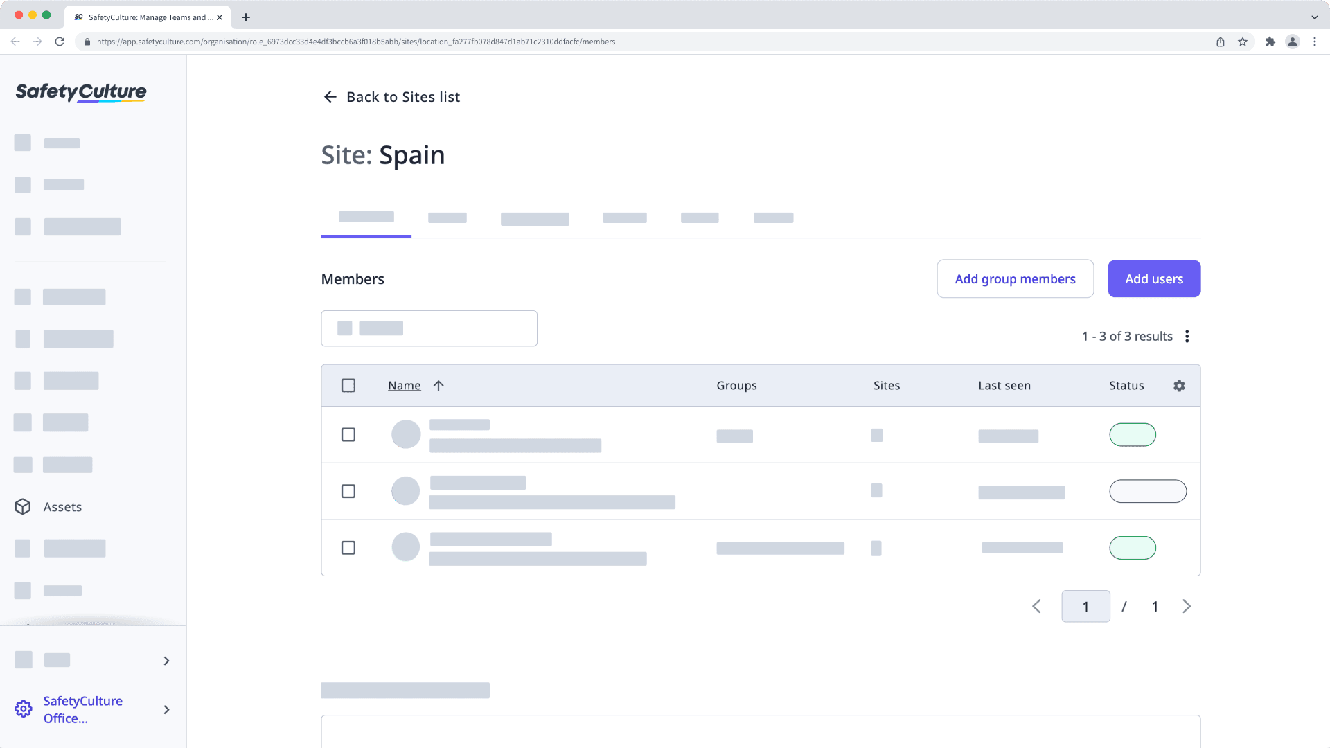 Website-Profile mithilfe der Web-App anzeigen.