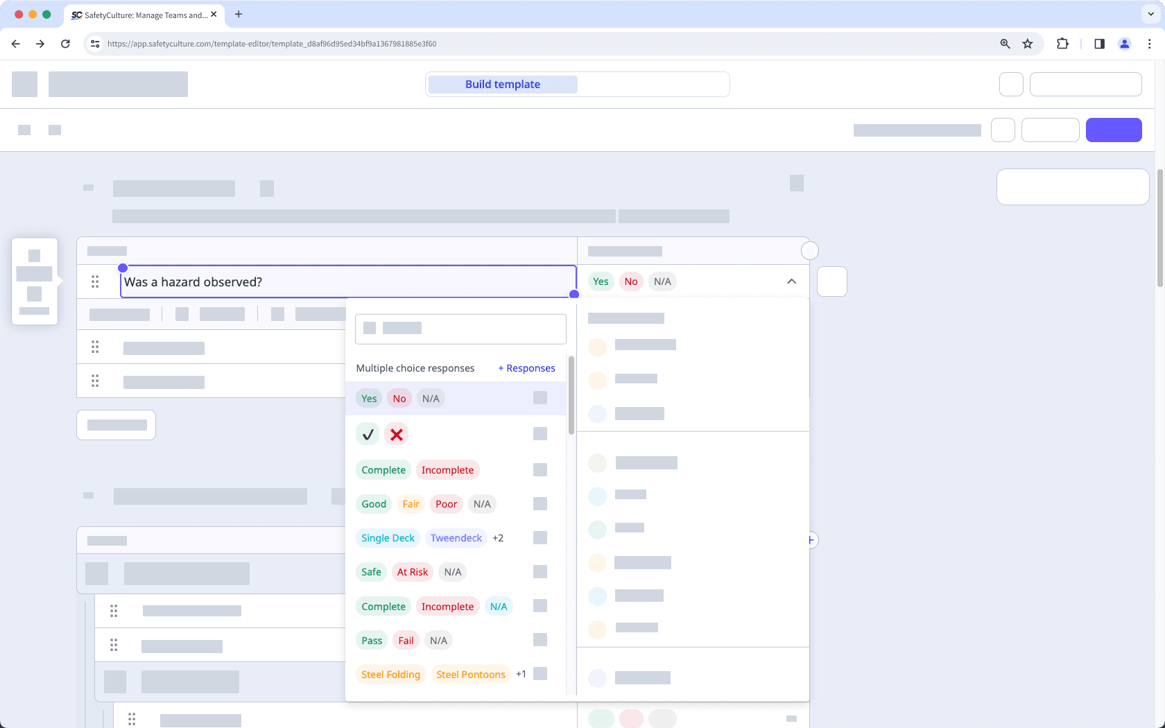 Crear una pregunta para respuesta de opción múltiple a través de la aplicación web.
