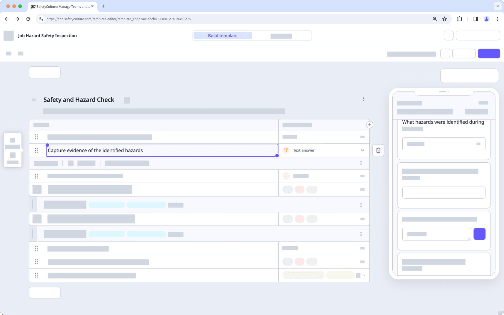 Add a barcode or QR code scanner question via the web app.