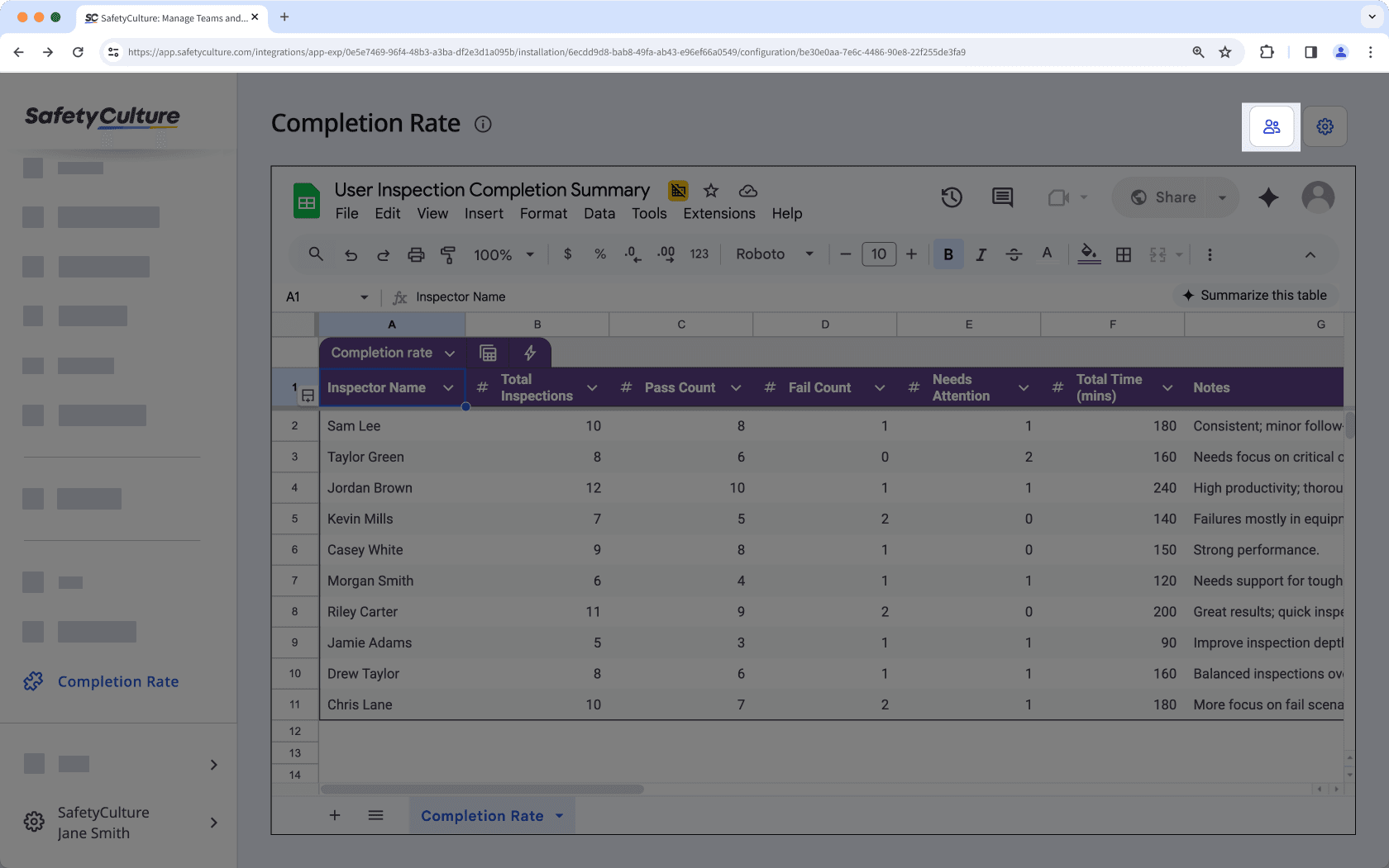 Editar el acceso a aplicaciones embebidas a través de la aplicación web.