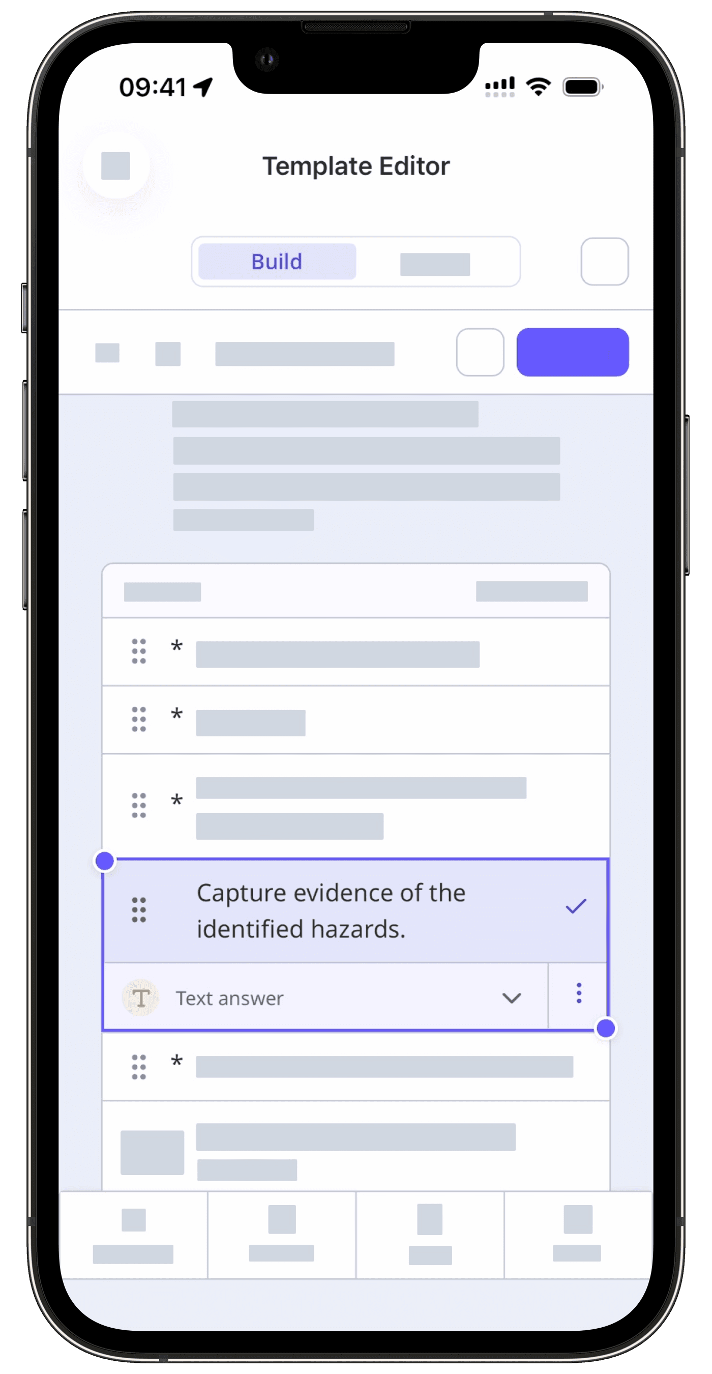 Add a barcode or QR code scanner question via the mobile app.