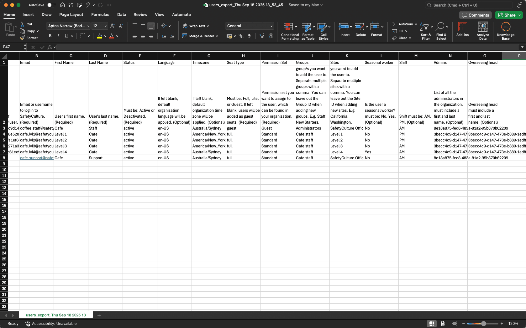 Añada y gestione usuarios en masa utilizando un archivo CSV.