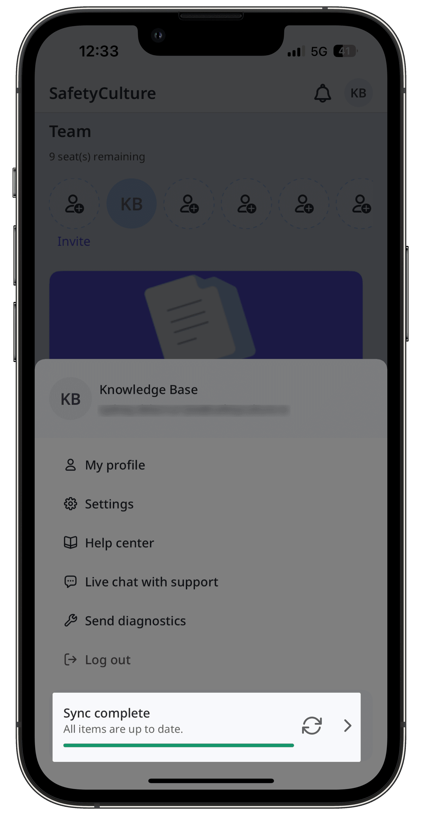 Manually sync via the mobile app.