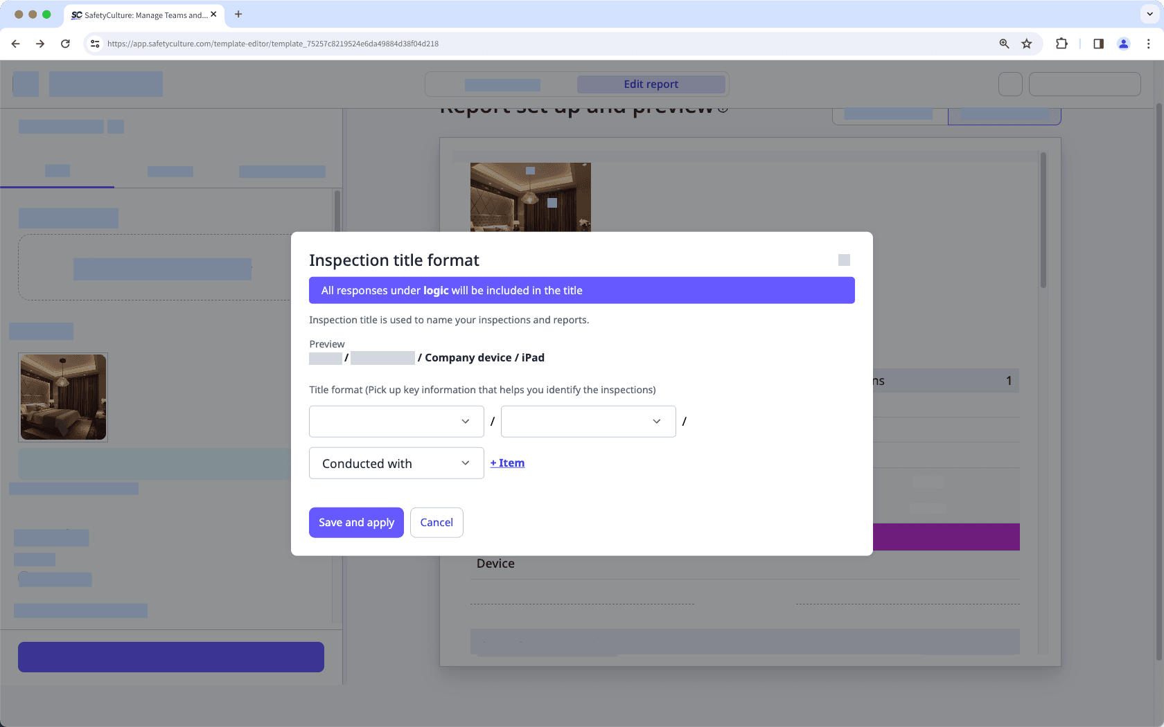 Question logique de la page de titre surlignée sur l'application Web.