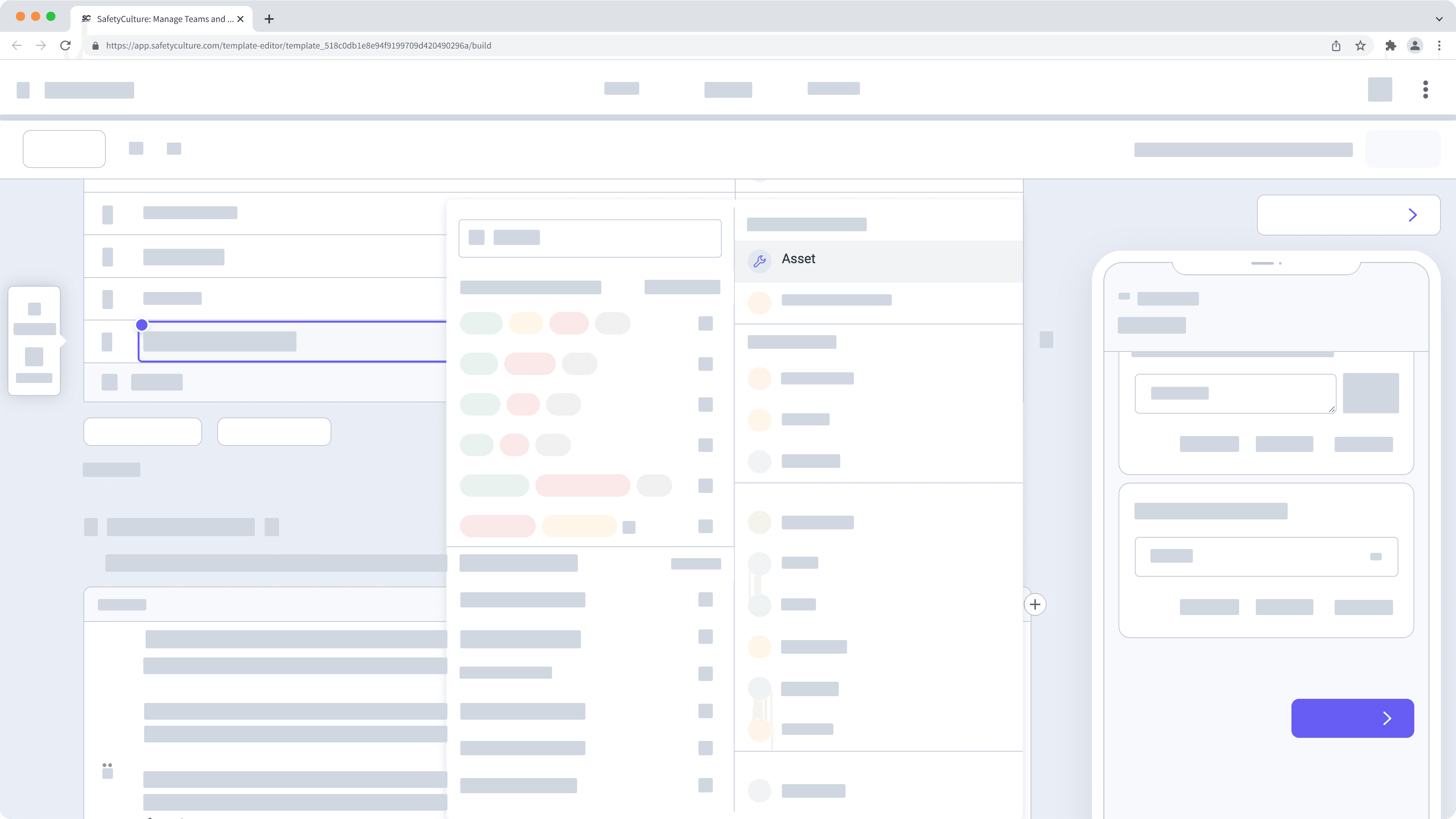 Manage the asset question in templates | SafetyCulture Help Center