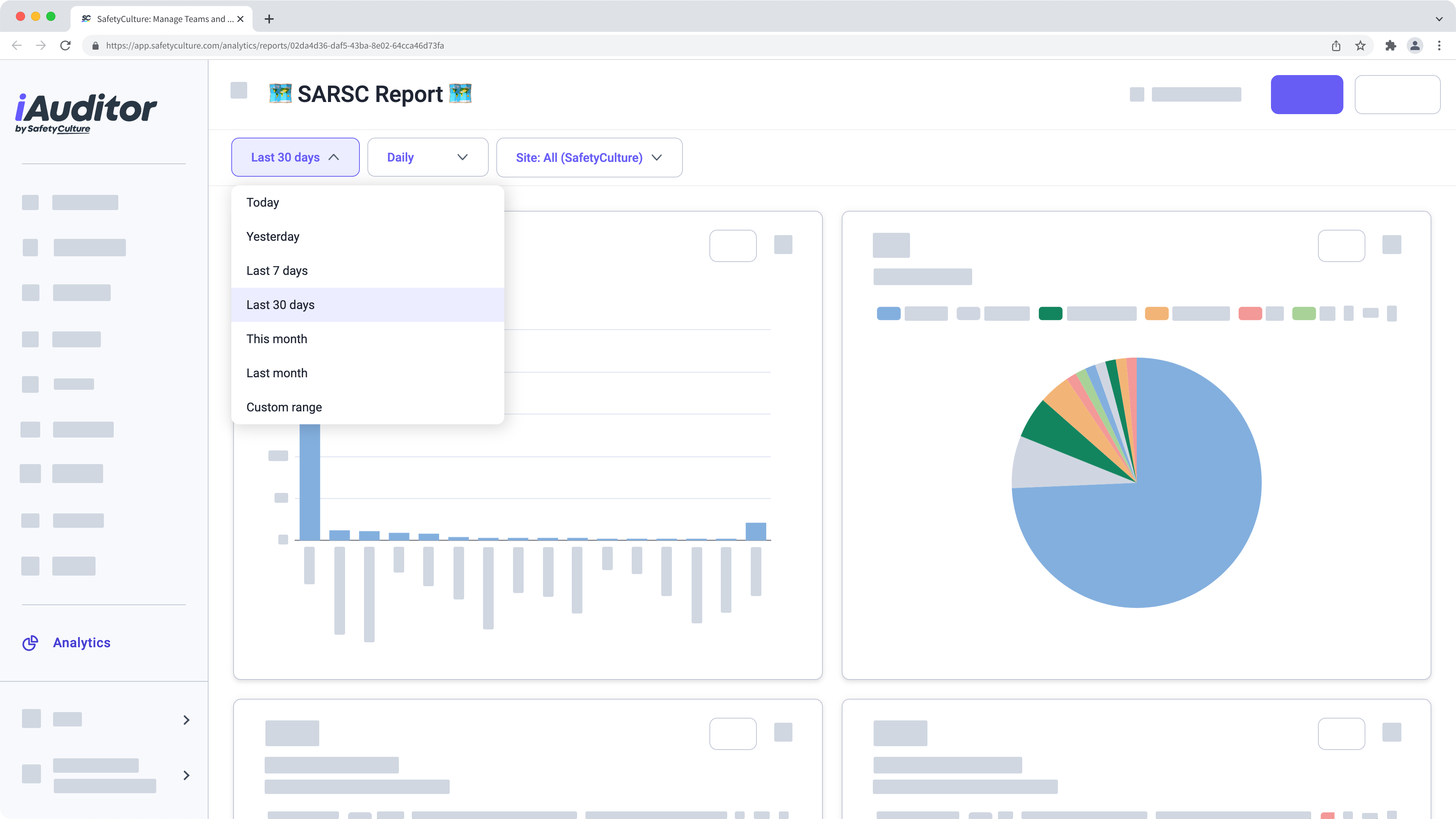 Apply filters in the new Analytics experience.