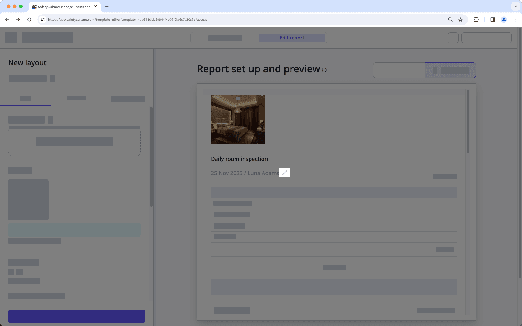 Personnaliser le format du titre d'inspection à partir de l'application Web.