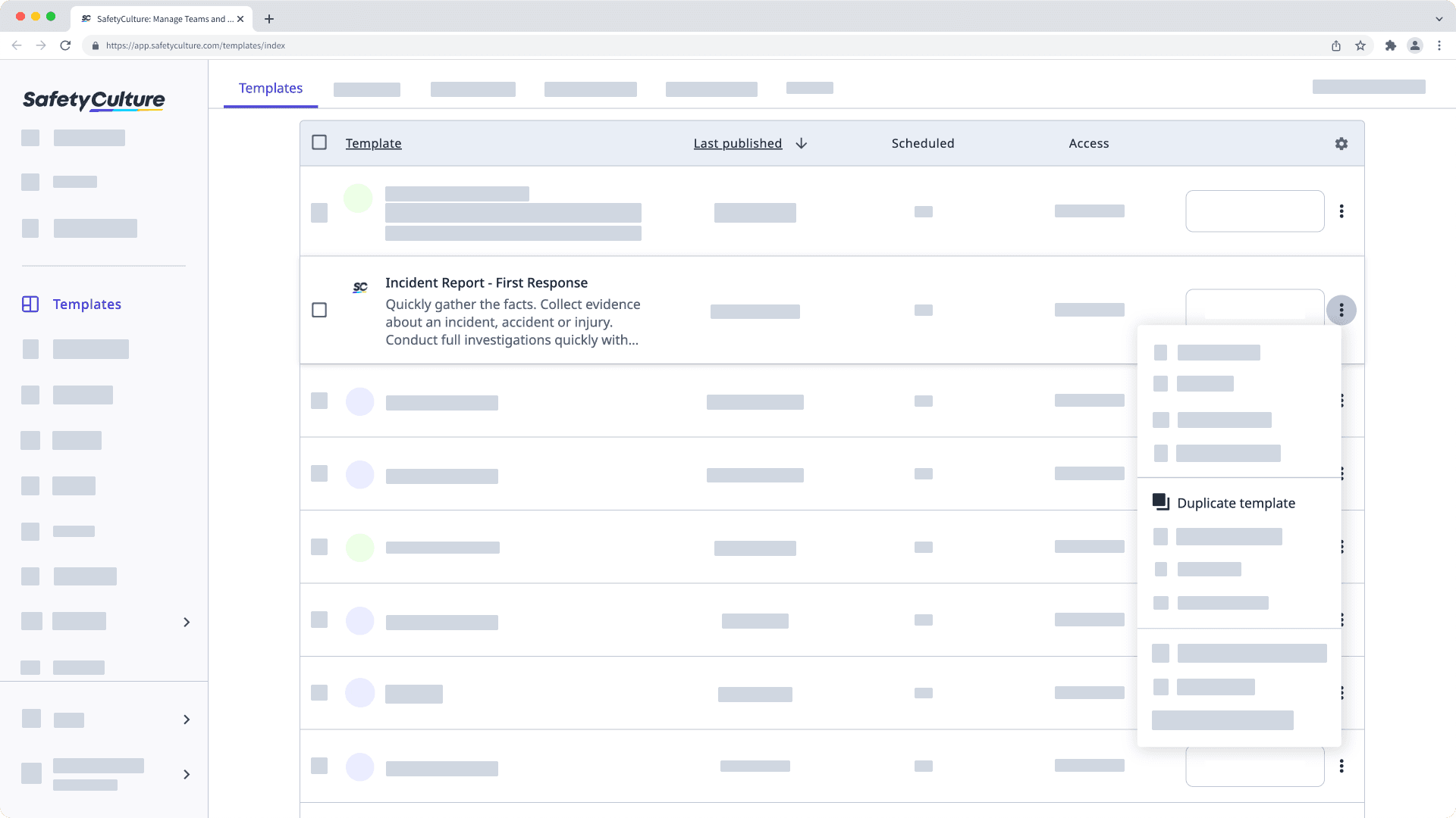 Duplicate or copy templates SafetyCulture Help Center