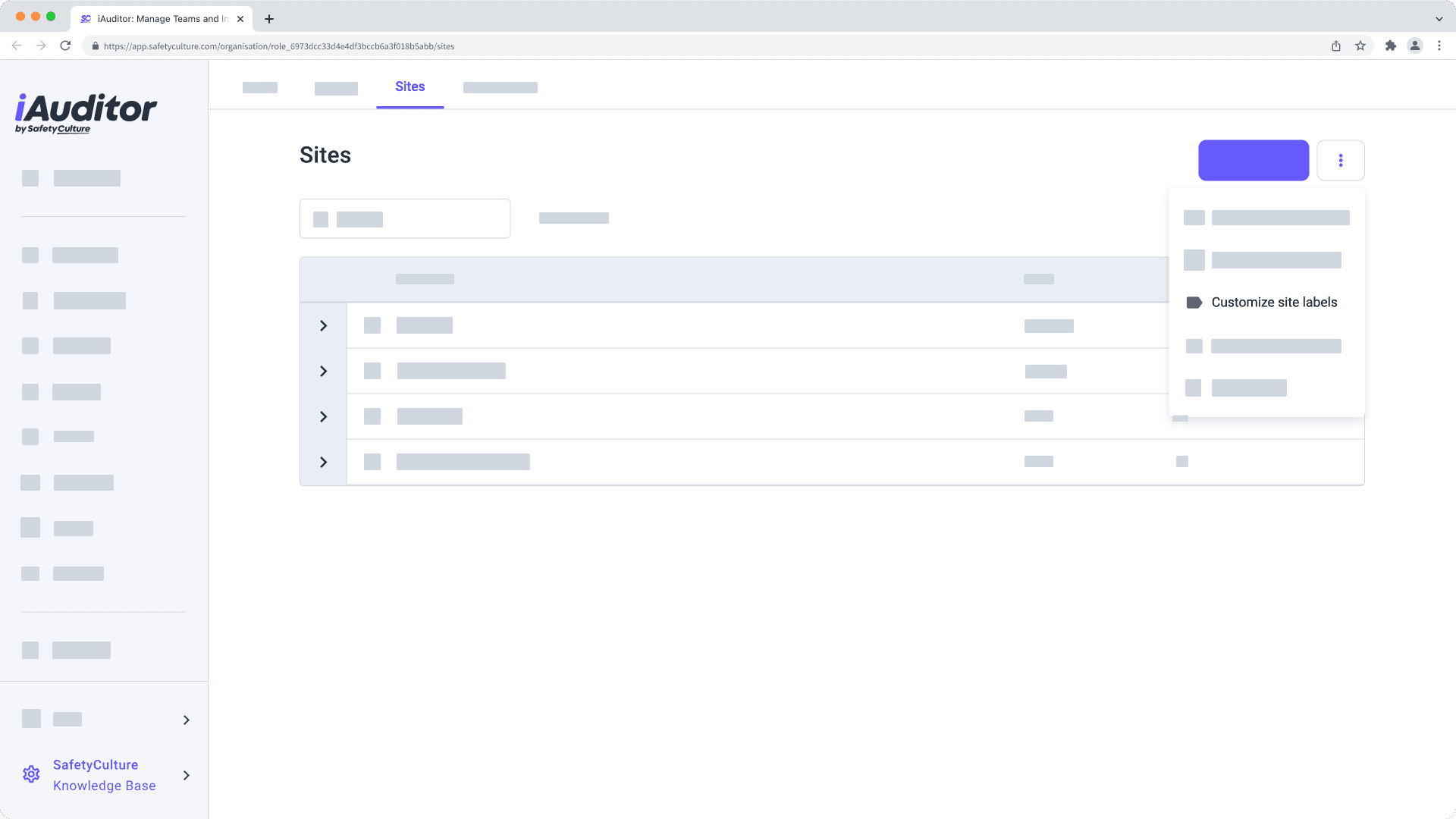 Customize site labels | SafetyCulture Help Center