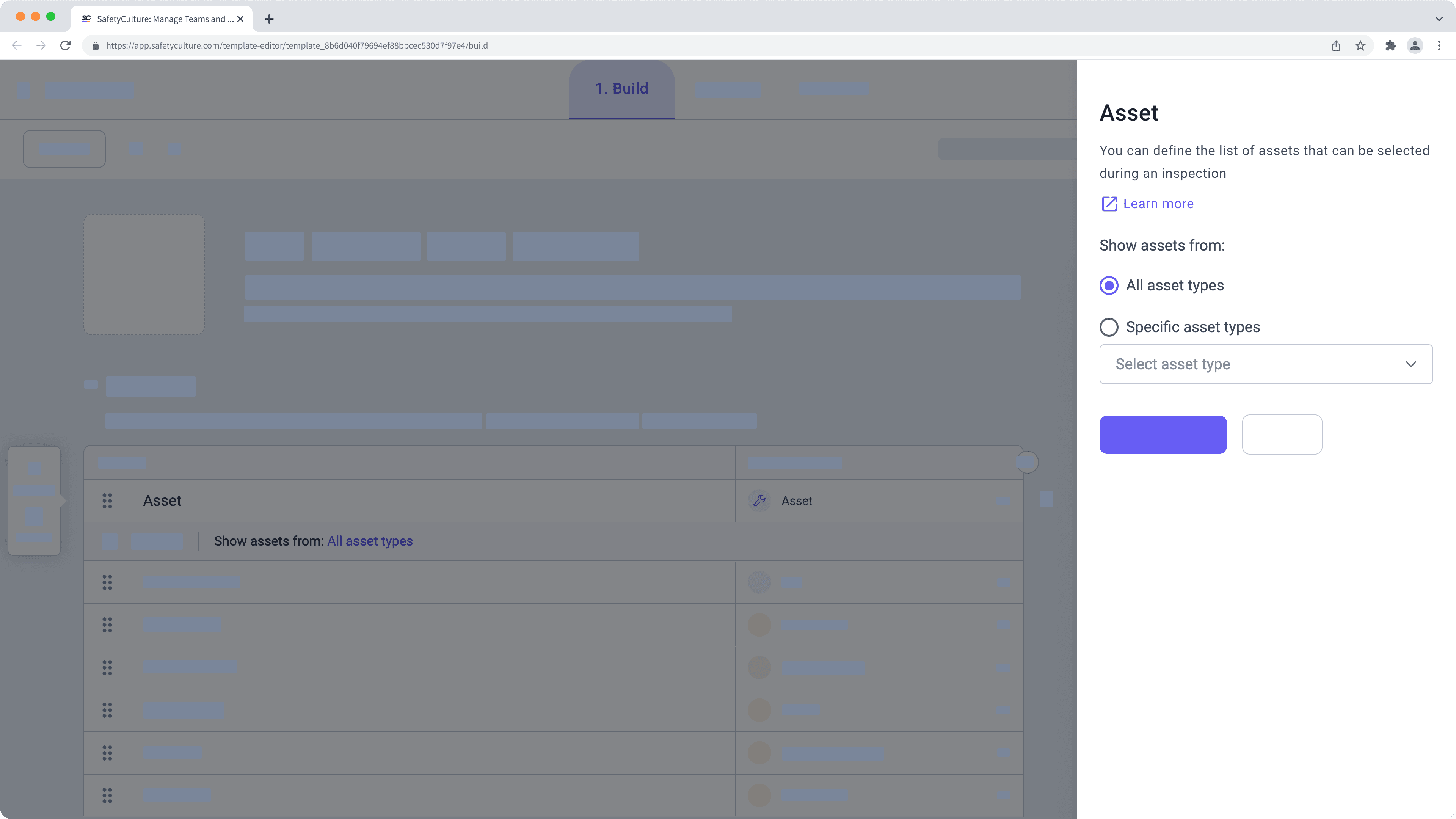 Manage the asset question in templates | SafetyCulture Help Center