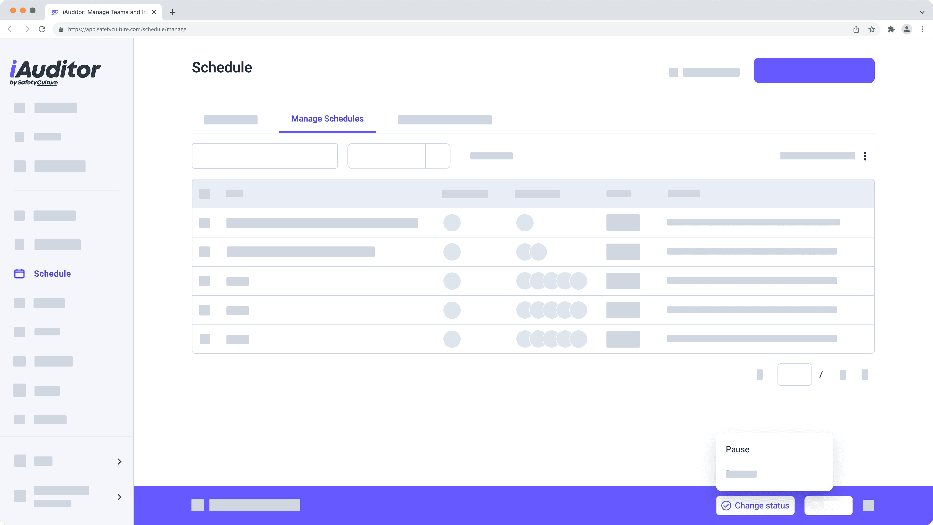 Pause inspection schedules | SafetyCulture Help Center