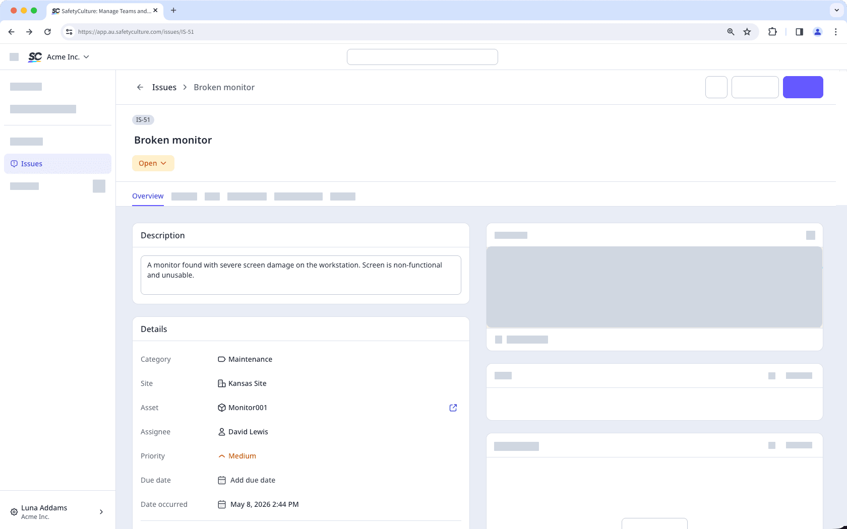 Afficher les détails de l'observation à partir de l'application Web.