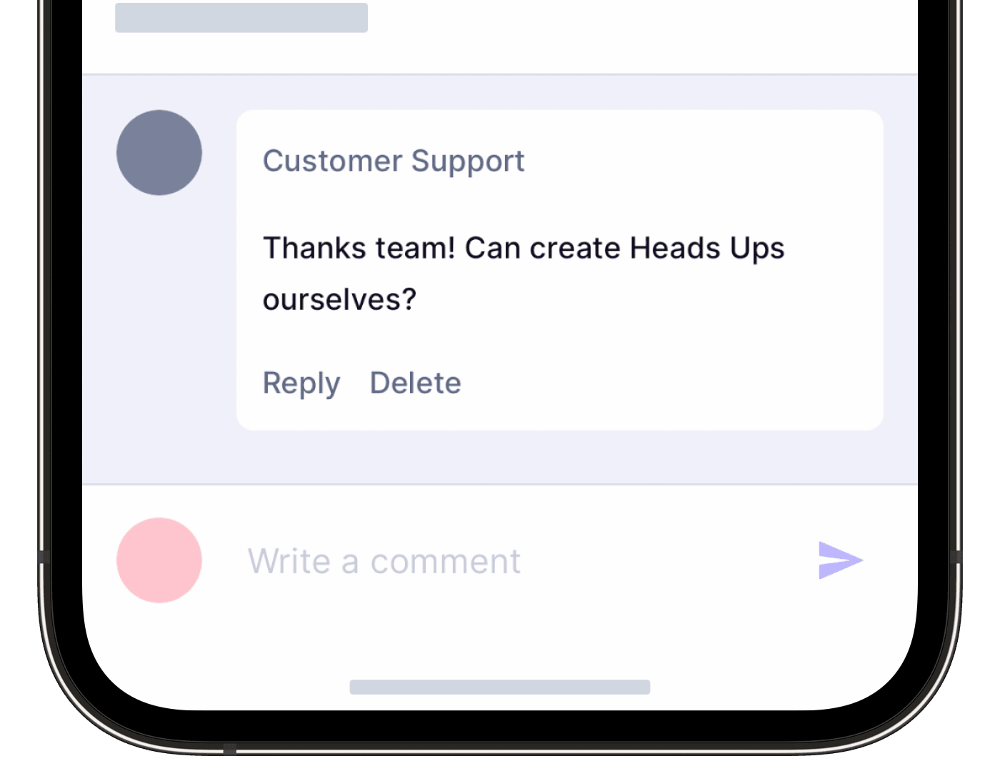 Commenter une News à partir de l'application portable.