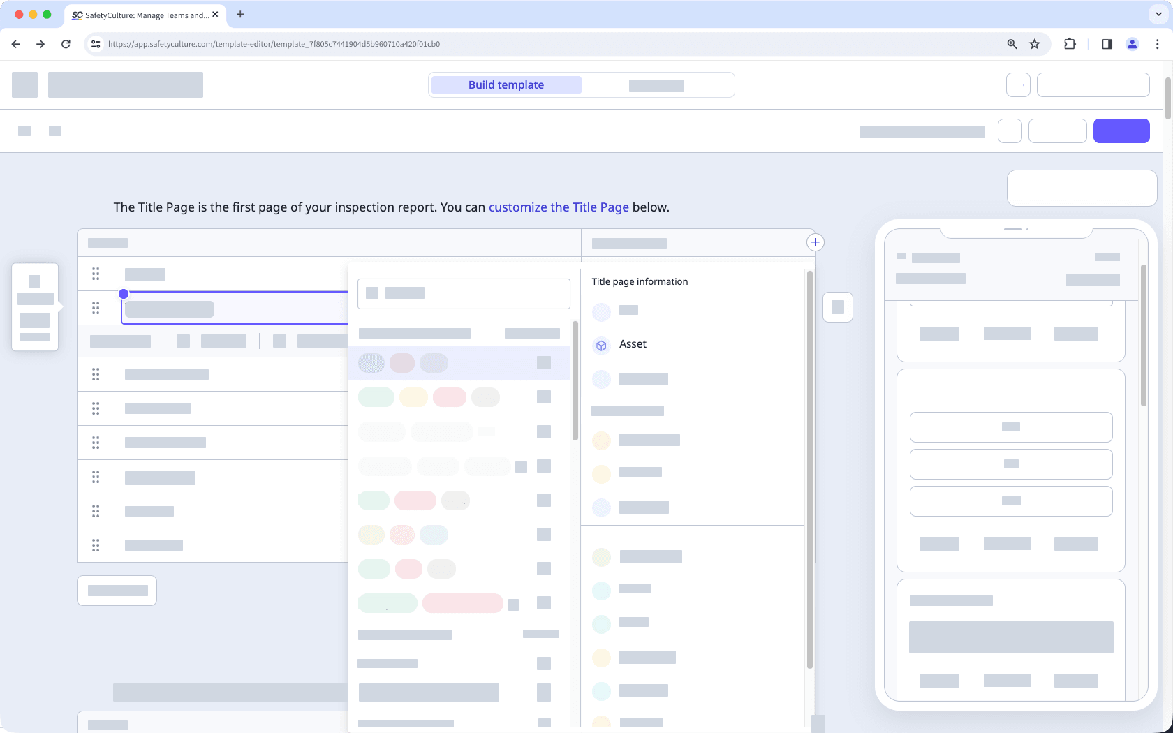 Type de réponse de l'actif dans l'Éditeur de modèle à partir de l'application Web.