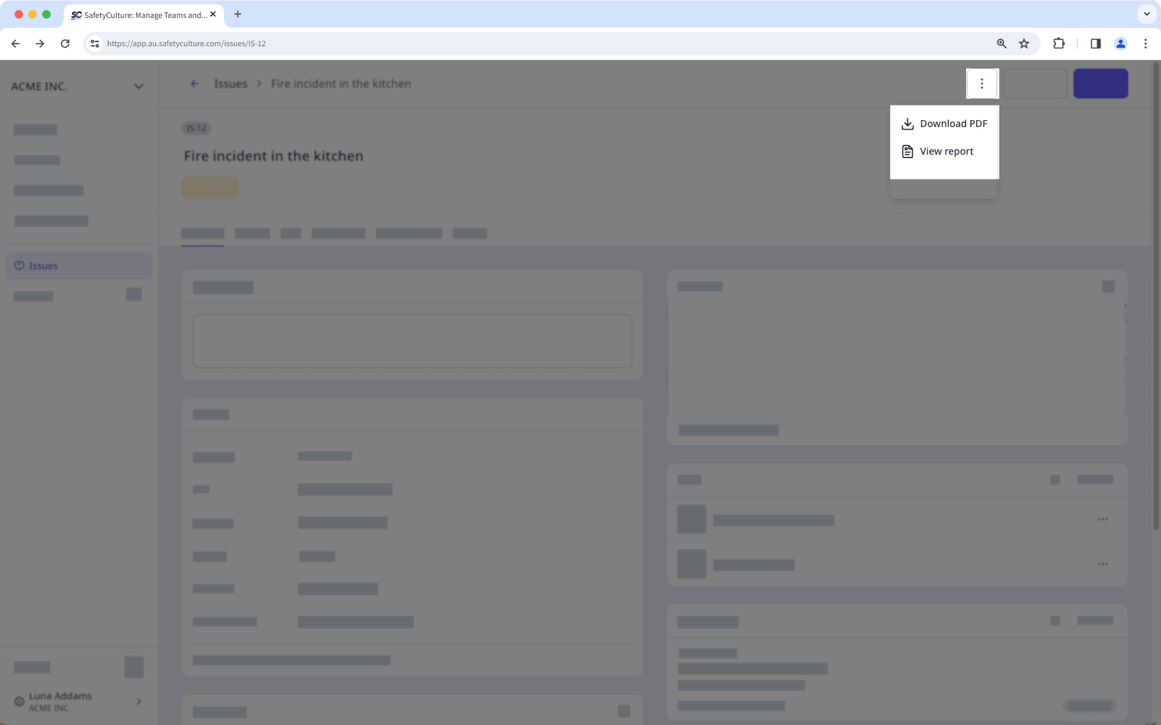 Afficher et télécharger les rapports d'observations depuis l'application Web.