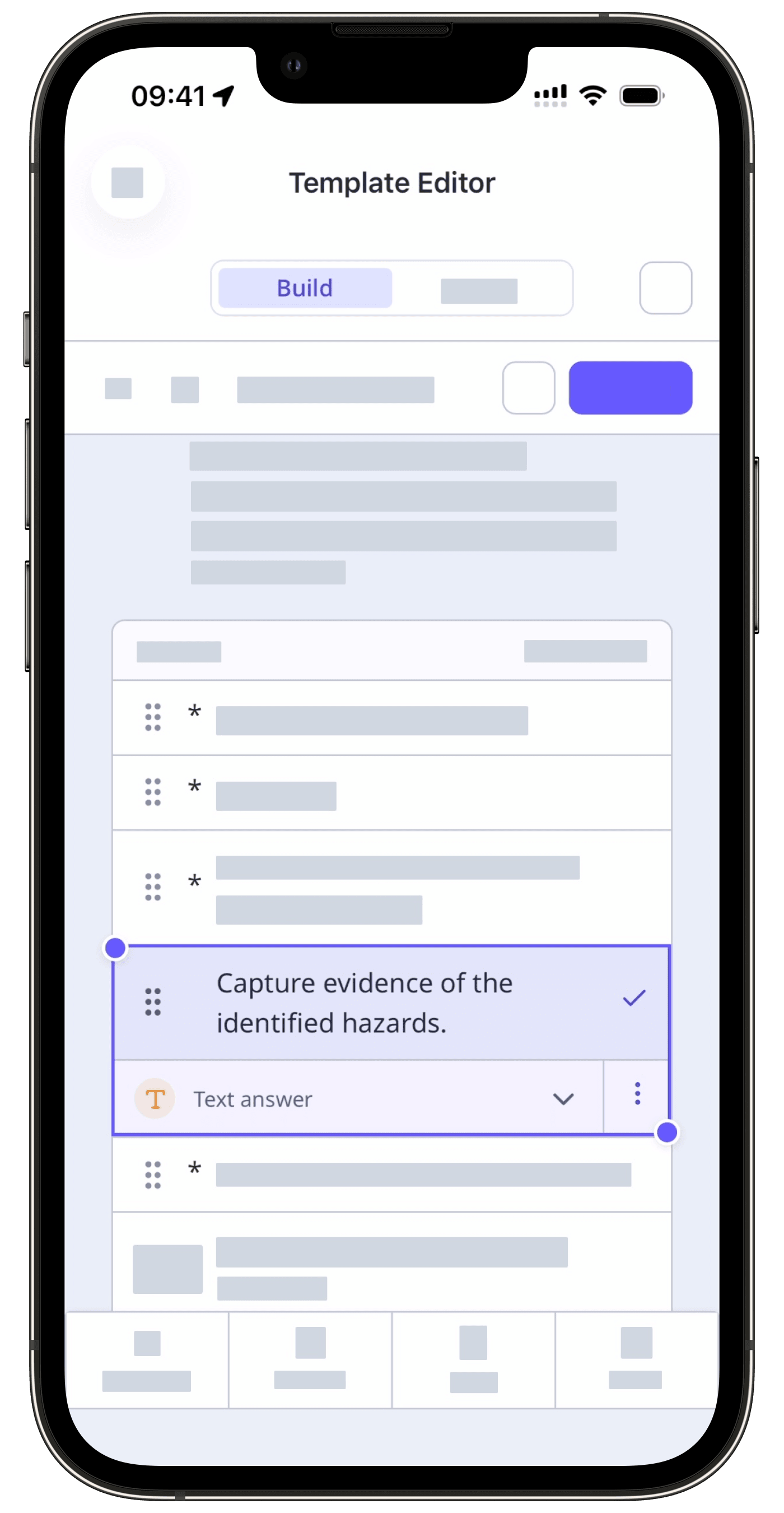 Add a barcode or QR code scanner question via the mobile app.