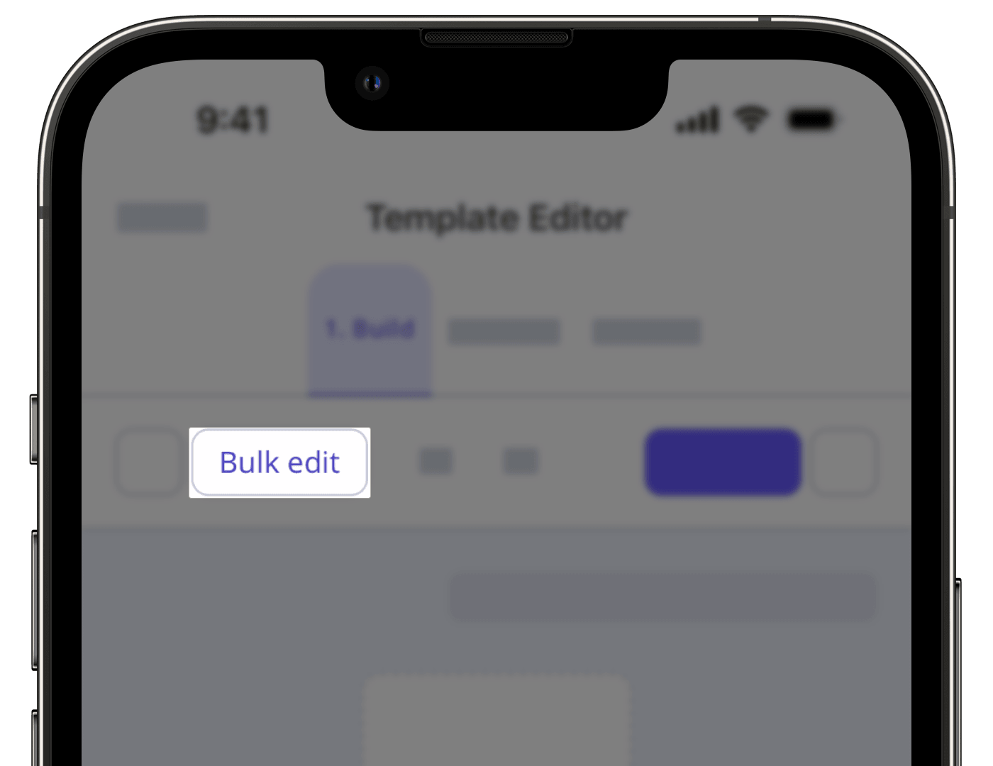 Modifier toutes les questions de façon groupée à partir de l'application portable.