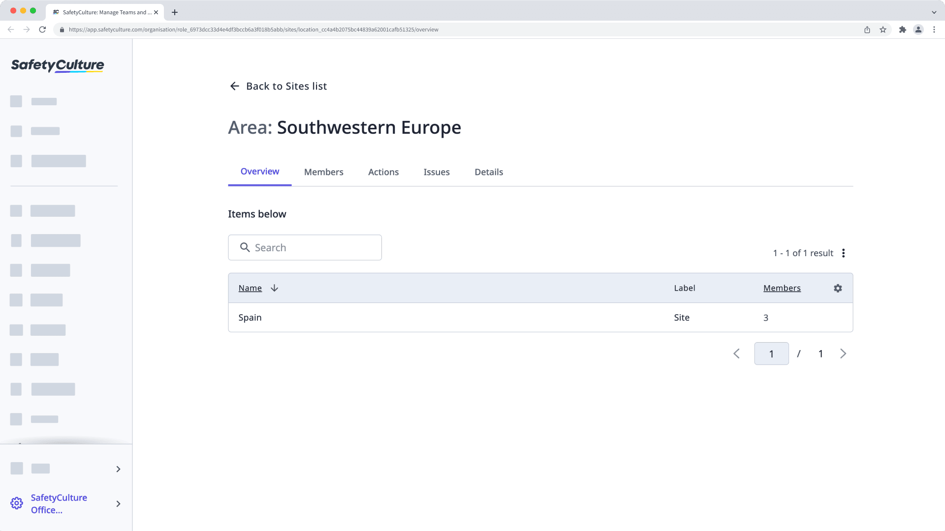 View a level profile via the web app.